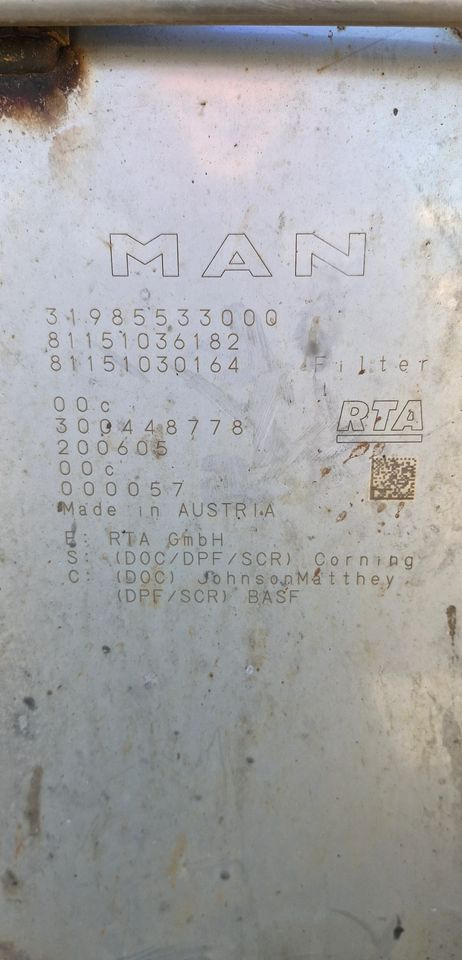 MAN TG3 TGX TGS KATALIZATOR TŁUMIK 81.151036182 81.151030164 - Катализатор: фото 5 MAN TG3 TGX TGS KATALIZATOR TŁUMIK 81.151036182 81.151030164 - Катализатор: фото 5