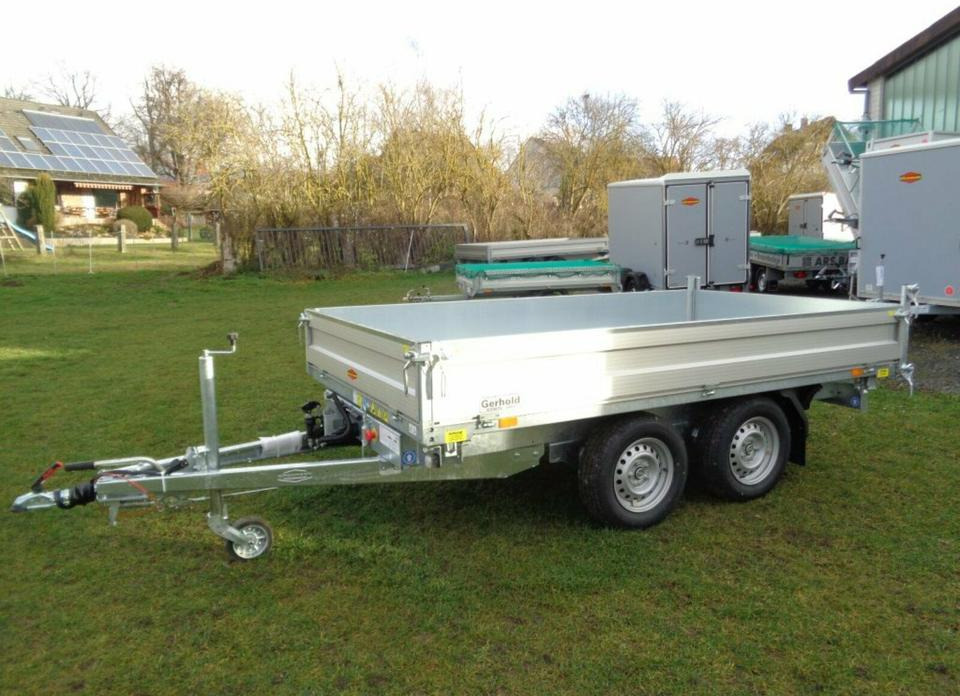 Böckmann PKW-Anhänger E-Pumpe Dreiseitenkipper 2,7 to Blechcover - Самосвальный прицеп: фото 2 Böckmann PKW-Anhänger E-Pumpe Dreiseitenkipper 2,7 to Blechcover - Самосвальный прицеп: фото 2