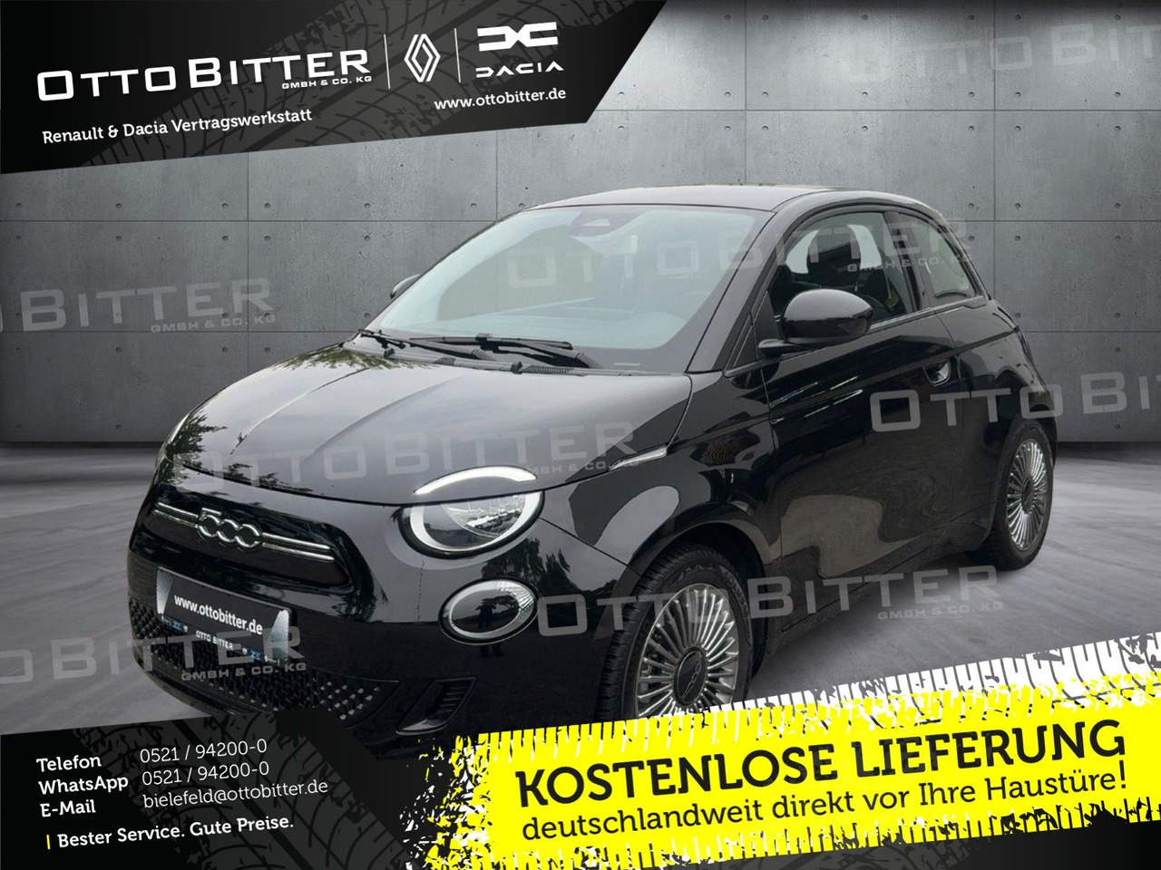 Fiat 500e Icon Elektro 16"ALU/NAVI/SCHNELLADER-50KW - Седан: фото 1 Fiat 500e Icon Elektro 16"ALU/NAVI/SCHNELLADER-50KW - Седан: фото 1