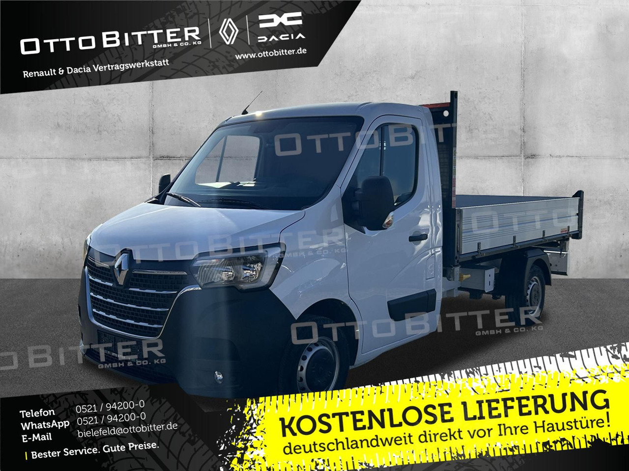 Renault Master FWD dCi165 3,5t L2 Dreiseitenkipper - Малотоннажный бортовой грузовик: фото 1 Renault Master FWD dCi165 3,5t L2 Dreiseitenkipper - Малотоннажный бортовой грузовик: фото 1