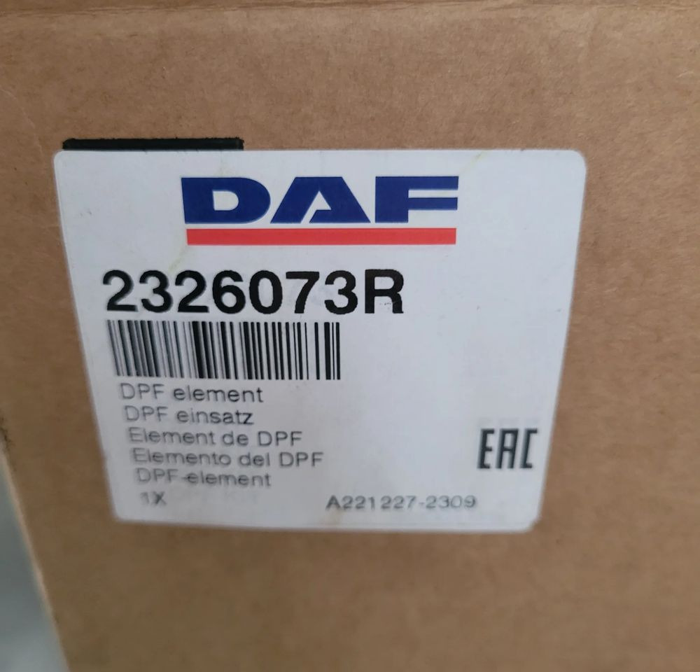 DPF DAF XF CF E6. 2326073 ORYGINAŁ CHWALIM116 - Глушитель/ Выхлопная система для Грузовиков: фото 4 DPF DAF XF CF E6. 2326073 ORYGINAŁ CHWALIM116 - Глушитель/ Выхлопная система для Грузовиков: фото 4