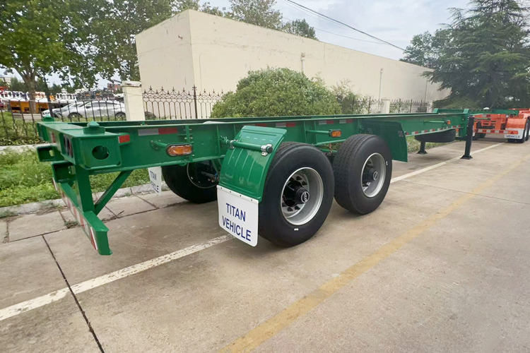 TITAN 2 Axle 40 FT Container Chassis Trailer for Sale - Шасси полуприцеп: фото 5 TITAN 2 Axle 40 FT Container Chassis Trailer for Sale - Шасси полуприцеп: фото 5