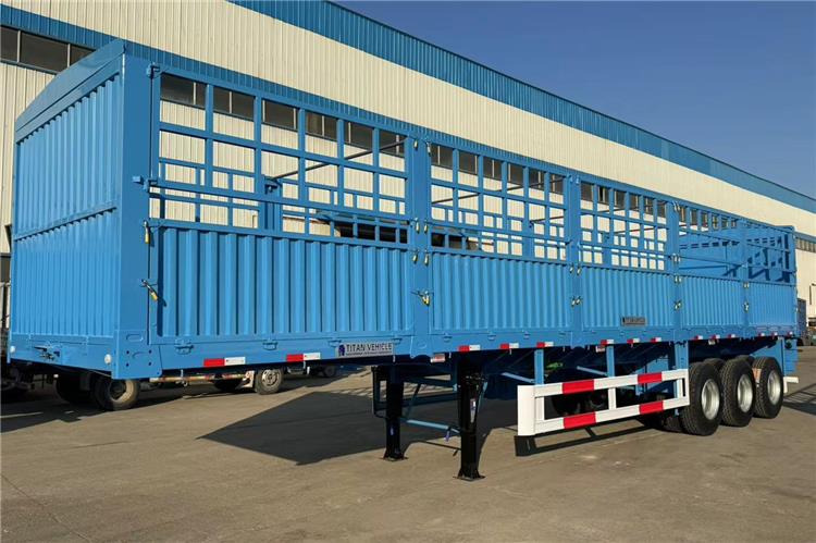 TITAN 3 Axle 60 Ton Cargo Semi Trailer for Sale In Sudan - Полуприцеп для перевозки животных: фото 1 TITAN 3 Axle 60 Ton Cargo Semi Trailer for Sale In Sudan - Полуприцеп для перевозки животных: фото 1