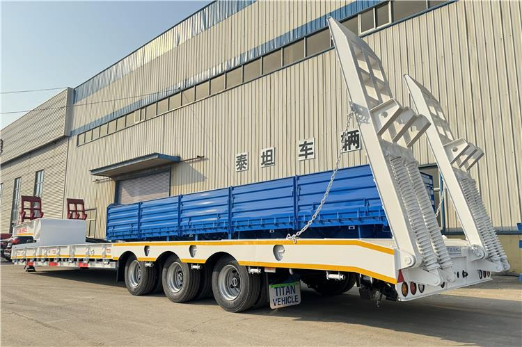 TITAN 3 Axle 80 Ton Lowbed Semi Trailer for Sale In Philippines - Низкорамный полуприцеп: фото 2 TITAN 3 Axle 80 Ton Lowbed Semi Trailer for Sale In Philippines - Низкорамный полуприцеп: фото 2
