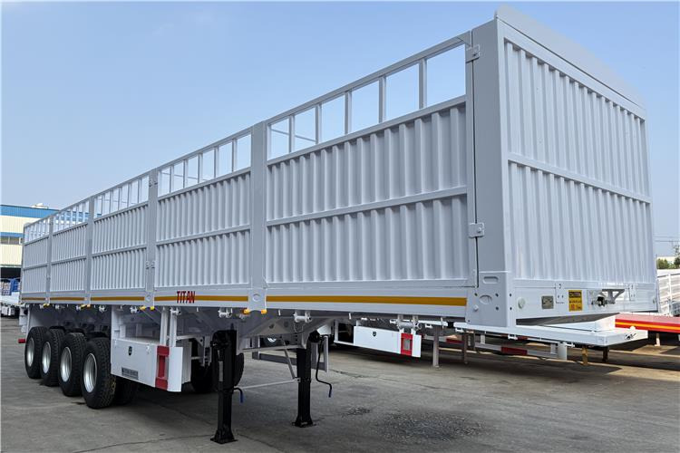 TITAN 4 Axle 80 Ton Fence Cargo Truck Trailer for Sale in Nigeria - Полуприцеп для перевозки животных: фото 2 TITAN 4 Axle 80 Ton Fence Cargo Truck Trailer for Sale in Nigeria - Полуприцеп для перевозки животных: фото 2