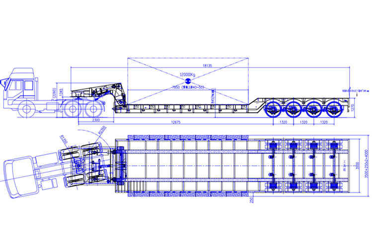 TITAN 4 Axle Detachable Gooseneck Lowboy Trailers for Sale - Низкорамный полуприцеп: фото 3 TITAN 4 Axle Detachable Gooseneck Lowboy Trailers for Sale - Низкорамный полуприцеп: фото 3