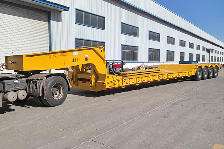 TITAN 4 Axle Detachable Gooseneck Lowboy Trailers for Sale - Низкорамный полуприцеп: фото 1 TITAN 4 Axle Detachable Gooseneck Lowboy Trailers for Sale - Низкорамный полуприцеп: фото 1