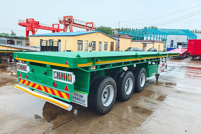 TITAN 40 Foot Tri Axle Flat Deck Trailer for Sale in Senegal - Полуприцеп бортовой/ Платформа: фото 2 TITAN 40 Foot Tri Axle Flat Deck Trailer for Sale in Senegal - Полуприцеп бортовой/ Платформа: фото 2