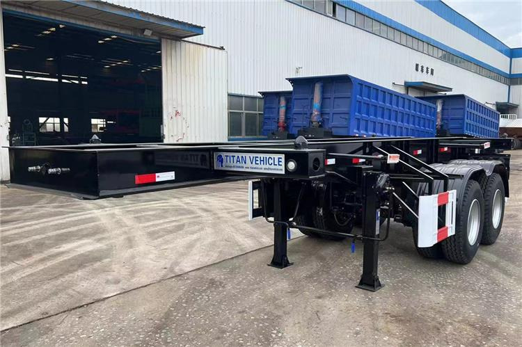 TITAN In Stock 20 ft Shipping Container Trailer for Sale In Ghana - Полуприцеп-контейнеровоз/ Сменный кузов: фото 1 TITAN In Stock 20 ft Shipping Container Trailer for Sale In Ghana - Полуприцеп-контейнеровоз/ Сменный кузов: фото 1