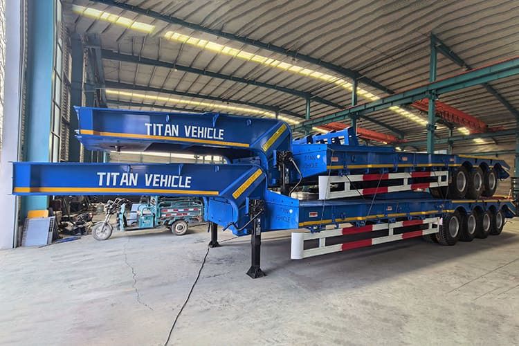 TITAN Stackable Lowbed Semi Trailers Ready for Shipment - Низкорамный полуприцеп: фото 1 TITAN Stackable Lowbed Semi Trailers Ready for Shipment - Низкорамный полуприцеп: фото 1