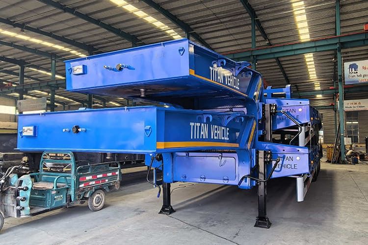 TITAN Stackable Lowbed Semi Trailers Ready for Shipment - Низкорамный полуприцеп: фото 2 TITAN Stackable Lowbed Semi Trailers Ready for Shipment - Низкорамный полуприцеп: фото 2