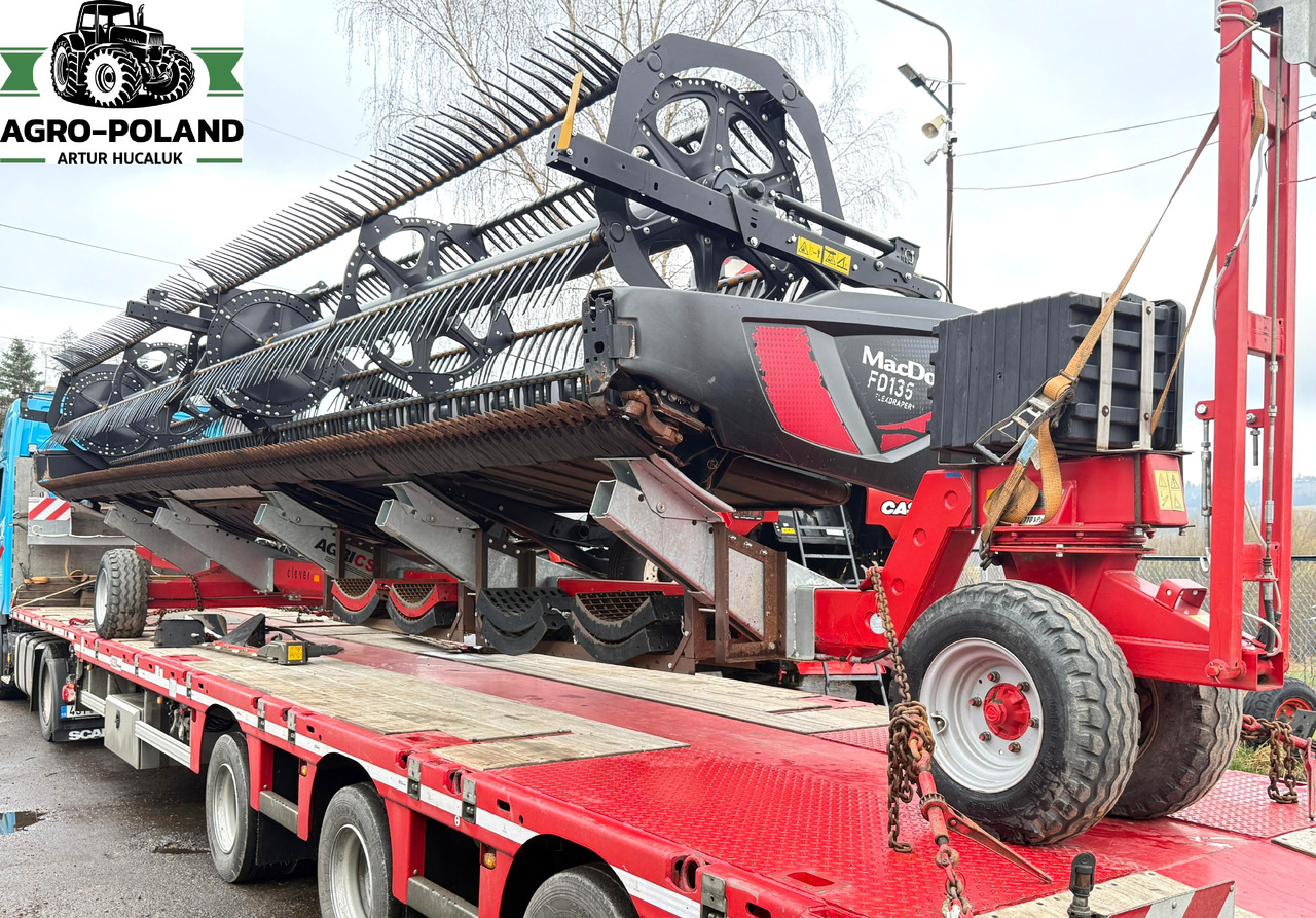 MACDON FD 135 FLEXDRAPER - 2018 ROK - 10,7 M - ADAPTACJA CASE - Жатка зерновая: фото 1 MACDON FD 135 FLEXDRAPER - 2018 ROK - 10,7 M - ADAPTACJA CASE - Жатка зерновая: фото 1