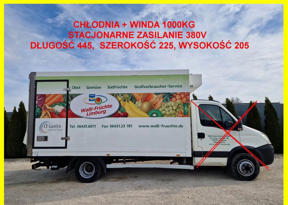 Chłodnia 8 palet + winda 1000kg, zasilanie stacjonarne, Iveco 70, Mascott, Atego, Sprinter, stan idealny! - Кузов-рефрижератор: фото 1 Chłodnia 8 palet + winda 1000kg, zasilanie stacjonarne, Iveco 70, Mascott, Atego, Sprinter, stan idealny! - Кузов-рефрижератор: фото 1