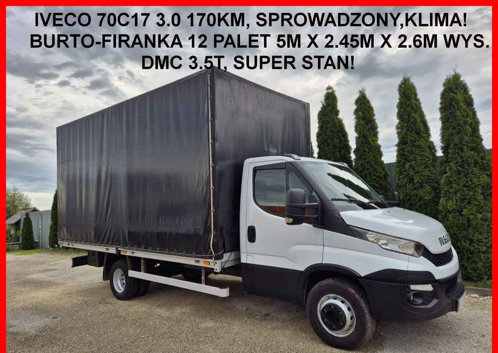 Iveco 70C17 3.0 170KM Skrzyniowy - Тентованный фургон: фото 1 Iveco 70C17 3.0 170KM Skrzyniowy - Тентованный фургон: фото 1