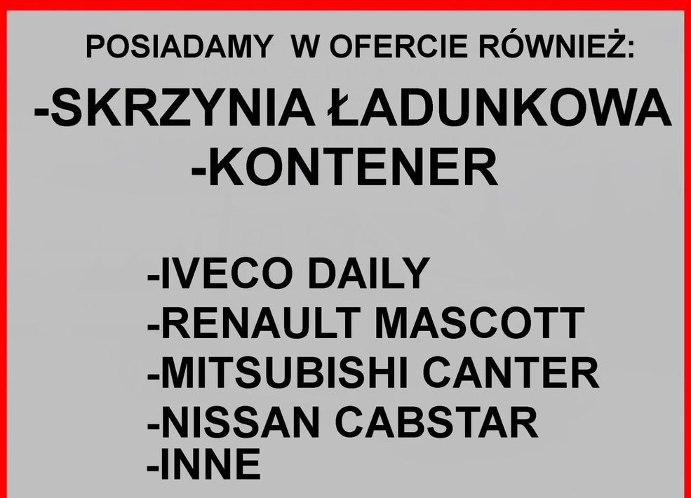 Kontener 8 palet winda Iveco Mascott Master Sprinter - Сменный кузов - фургон: фото 3 Kontener 8 palet winda Iveco Mascott Master Sprinter - Сменный кузов - фургон: фото 3