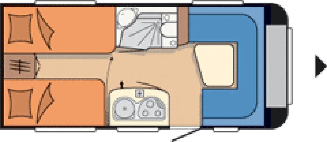 Wohnwagen Hobby De Luxe 460 LU - Прицеп дача: фото 2 Wohnwagen Hobby De Luxe 460 LU - Прицеп дача: фото 2