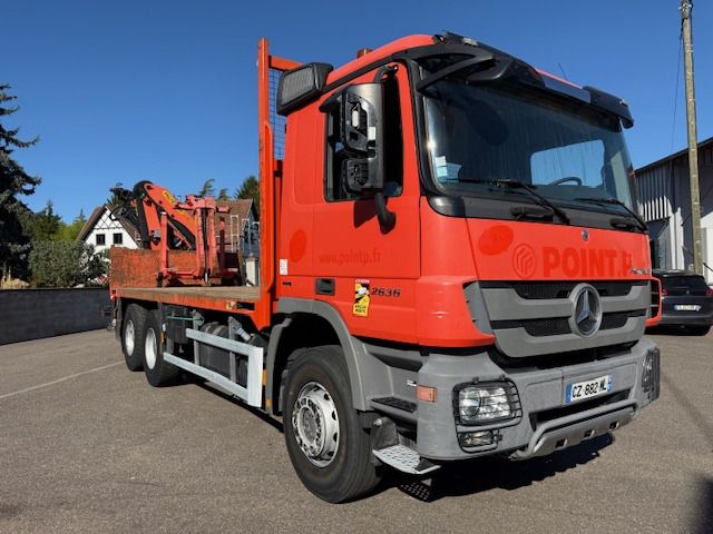 MERCEDES ACTROS 2636 - Грузовик бортовой/ Платформа, Автоманипулятор: фото 1 MERCEDES ACTROS 2636 - Грузовик бортовой/ Платформа, Автоманипулятор: фото 1