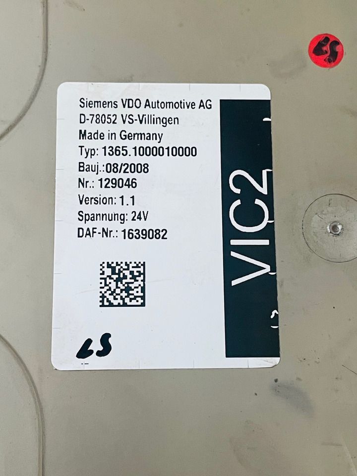 DAF Control Unit VIC2 used - Блок управления для Грузовиков: фото 2 DAF Control Unit VIC2 used - Блок управления для Грузовиков: фото 2