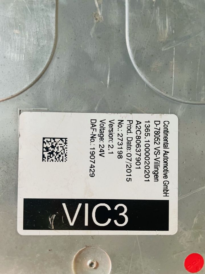 DAF Control Unit VIC3 used - Блок управления для Грузовиков: фото 4 DAF Control Unit VIC3 used - Блок управления для Грузовиков: фото 4