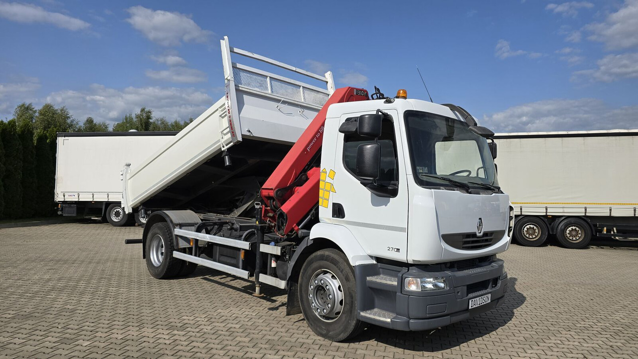 Renault Midlum 270 - Самосвал, Автоманипулятор: фото 1 Renault Midlum 270 - Самосвал, Автоманипулятор: фото 1