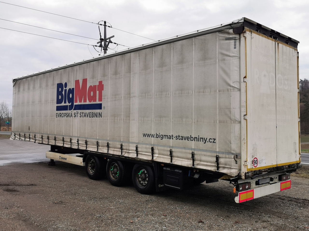 Тентованный полуприцеп KRONE SD low deck: фото 6