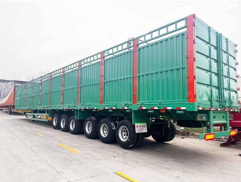6 Axle Fence Cargo Semi-Trailer - Полуприцеп бортовой/ Платформа: фото 2 6 Axle Fence Cargo Semi-Trailer - Полуприцеп бортовой/ Платформа: фото 2