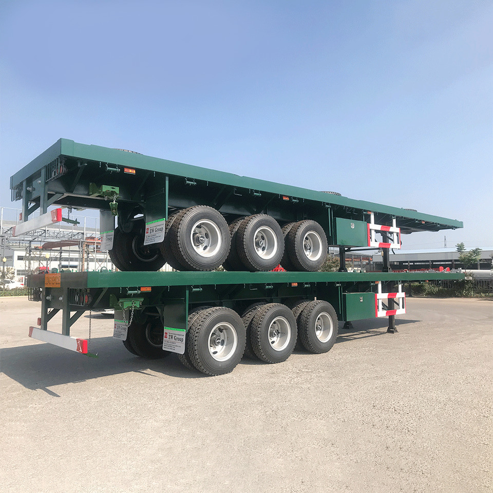 Tri axle Container Flatbed Semi Trailer - Полуприцеп бортовой/ Платформа: фото 3 Tri axle Container Flatbed Semi Trailer - Полуприцеп бортовой/ Платформа: фото 3
