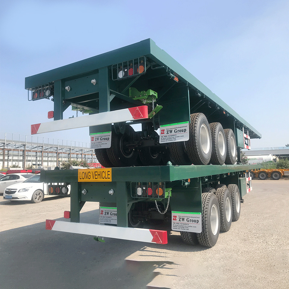 Tri axle Container Flatbed Semi Trailer - Полуприцеп бортовой/ Платформа: фото 4 Tri axle Container Flatbed Semi Trailer - Полуприцеп бортовой/ Платформа: фото 4