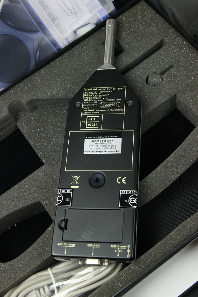 CESVA SC-160 Class 2 Sound Level Meter - Лабораторное оборудование: фото 5 CESVA SC-160 Class 2 Sound Level Meter - Лабораторное оборудование: фото 5