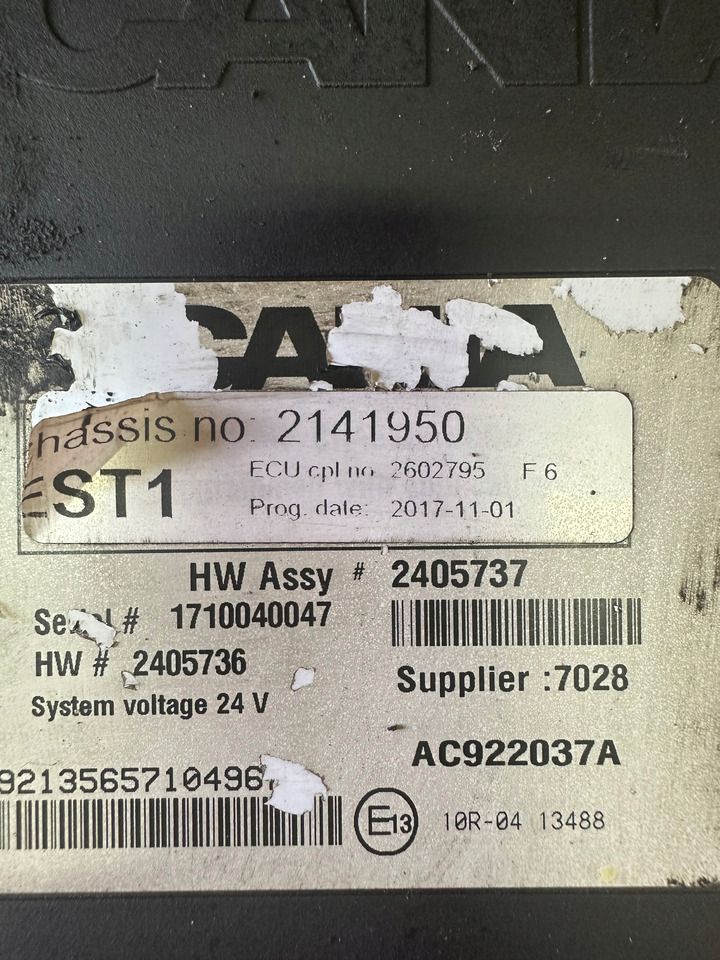 STEROWNIK ECU SCANIA NGS R S 2405737 - Блок управления для Грузовиков: фото 3 STEROWNIK ECU SCANIA NGS R S 2405737 - Блок управления для Грузовиков: фото 3