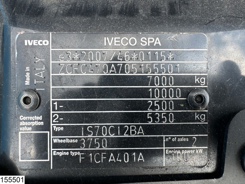 Iveco 70C14 EURO 6, Dhollandia, Engine problem - Грузовик с закрытым кузовом: фото 5 Iveco 70C14 EURO 6, Dhollandia, Engine problem - Грузовик с закрытым кузовом: фото 5