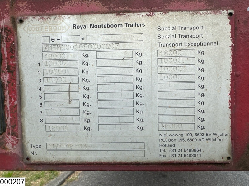 Nooteboom Lowbed 48.000 KG - Низкорамный полуприцеп: фото 5 Nooteboom Lowbed 48.000 KG - Низкорамный полуприцеп: фото 5