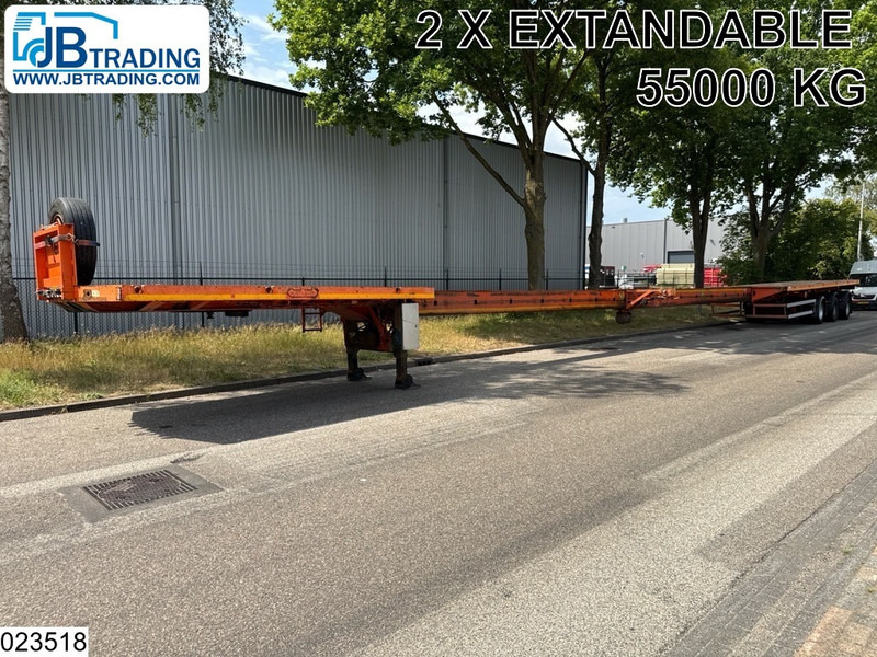 Nooteboom open laadbak 55000 KG, 28.95 m, 2 X Extandable - Полуприцеп бортовой/ Платформа: фото 1 Nooteboom open laadbak 55000 KG, 28.95 m, 2 X Extandable - Полуприцеп бортовой/ Платформа: фото 1