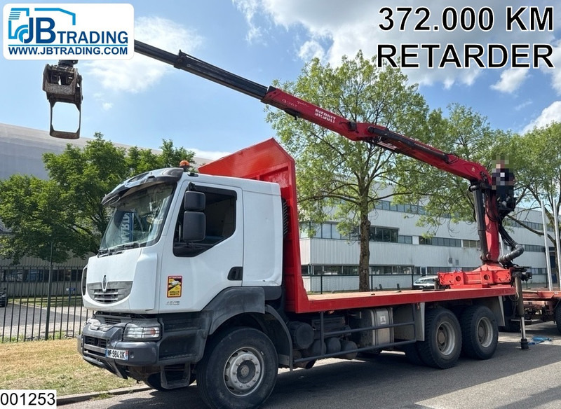 Renault Kerax 450 Dxi 6x4, Manual, Steel, Palfinger, Retarder - Лесовоз, Автоманипулятор: фото 1 Renault Kerax 450 Dxi 6x4, Manual, Steel, Palfinger, Retarder - Лесовоз, Автоманипулятор: фото 1