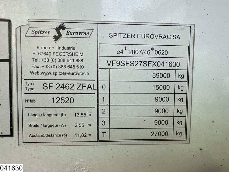 SPITZER Silo 62000 liters, 5 compartments - Полуприцеп-цистерна: фото 4 SPITZER Silo 62000 liters, 5 compartments - Полуприцеп-цистерна: фото 4