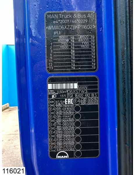 Тягач MAN TGX 18 420 EURO 6, Standairco, ADR, Engine defect: фото 7 Тягач MAN TGX 18 420 EURO 6, Standairco, ADR, Engine defect: фото 7