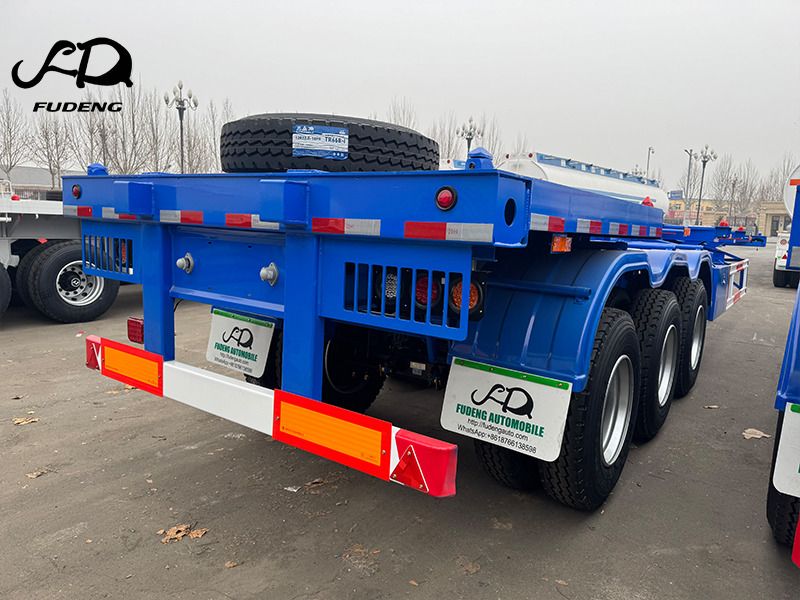 Шасси полуприцеп для транспортировки контейнеров FUDENG Customized 40ft 45ft Shipping Container Trailer: фото 6