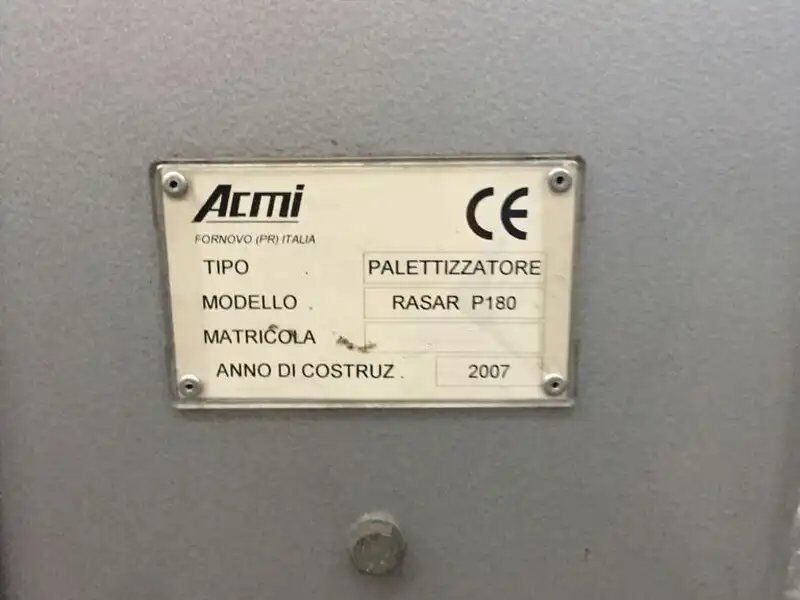 Used Palletizer ACMI RASAR P180 2200 plastic crate - Упаковочное оборудование: фото 2 Used Palletizer ACMI RASAR P180 2200 plastic crate - Упаковочное оборудование: фото 2