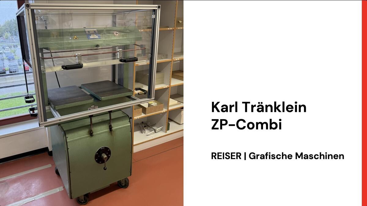 Karl Tränklein ZP-COMBI - Переплетная машина: фото 1 Karl Tränklein ZP-COMBI - Переплетная машина: фото 1