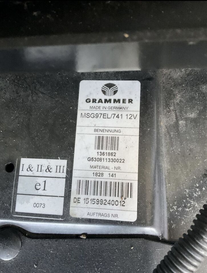 Grammer Evolution - Сиденье для Сельскохозяйственной техники: фото 2 Grammer Evolution - Сиденье для Сельскохозяйственной техники: фото 2