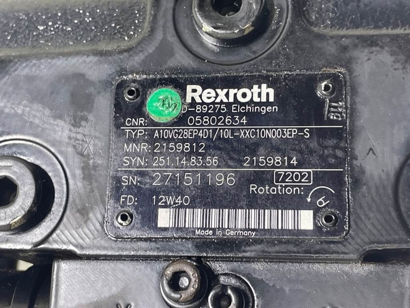 Bomag -Rexroth A10VG28EP4D1/10L-Drive pump/Fahrpumpe - Гидравлика для Строительной техники: фото 4 Bomag -Rexroth A10VG28EP4D1/10L-Drive pump/Fahrpumpe - Гидравлика для Строительной техники: фото 4