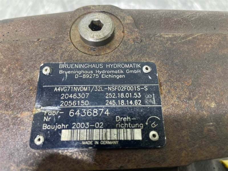 Brueninghaus Hydromatik A4VG71NVDM1/32L-Drive pump/Fahrpumpe/Rijpomp - Гидравлика для Строительной техники: фото 4 Brueninghaus Hydromatik A4VG71NVDM1/32L-Drive pump/Fahrpumpe/Rijpomp - Гидравлика для Строительной техники: фото 4