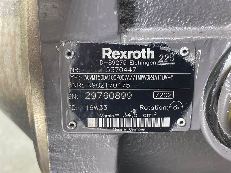 Гидравлика для Строительной техники Mecalac 12MTX-5370447-Rexroth A6VM150-Drive motor/Rijmotor: фото 10