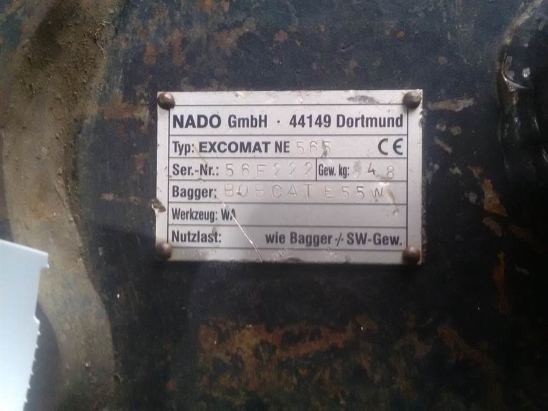 NADO Excomat NE 565 - Bobcat - Quick coupler - Сцепное устройство: фото 4 NADO Excomat NE 565 - Bobcat - Quick coupler - Сцепное устройство: фото 4