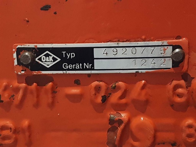 O & K L15B - 4920775 - Axle/Achse/As - Ось и запчасти для Строительной техники: фото 5 O & K L15B - 4920775 - Axle/Achse/As - Ось и запчасти для Строительной техники: фото 5