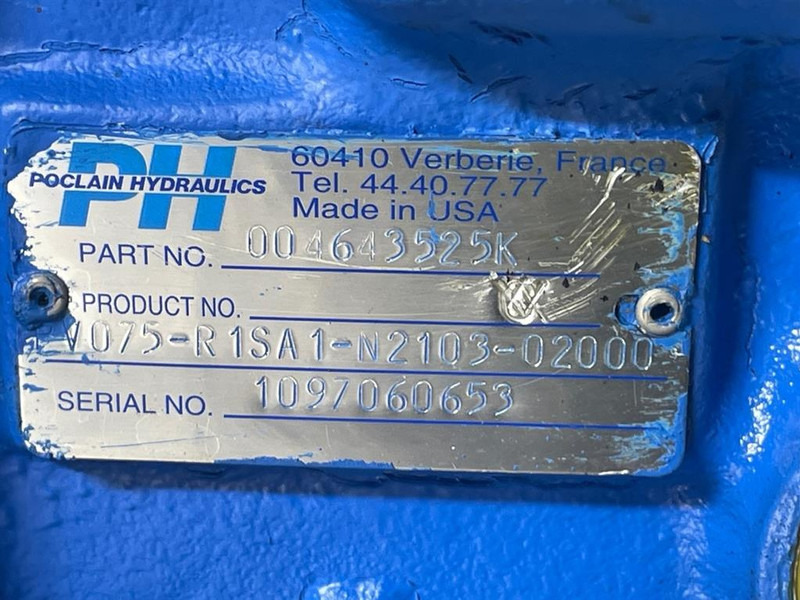 Poclain PV075-R1SA1-N2103-Drive pump/Fahrpumpe/Rijpomp - Гидравлика для Строительной техники: фото 5 Poclain PV075-R1SA1-N2103-Drive pump/Fahrpumpe/Rijpomp - Гидравлика для Строительной техники: фото 5