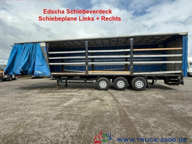 Kögel SN24 Edscha Schiebeverdeck Schiebeplane L. + R. - Тентованный полуприцеп: фото 1 Kögel SN24 Edscha Schiebeverdeck Schiebeplane L. + R. - Тентованный полуприцеп: фото 1