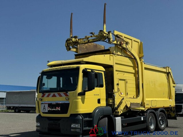 Мусоровоз для транспортировки мусора MAN TGS 26.360 Heil 31m3 Überkopf/ Frontlader Waage: фото 7