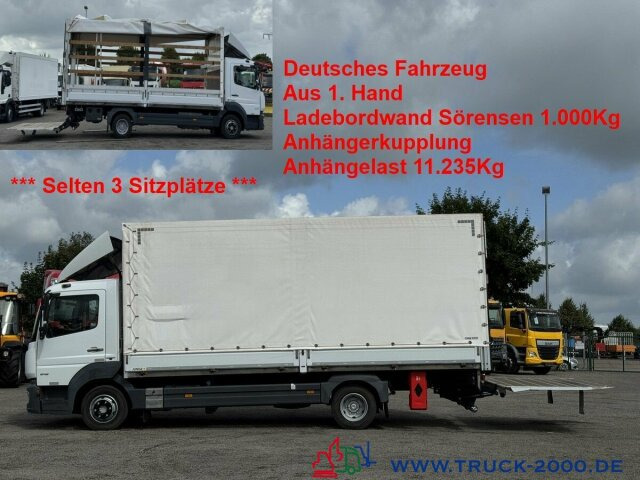 Mercedes-Benz Atego 818 Plane + Spriegel L+R LBW 1.000kg - Тентованный фургон: фото 1 Mercedes-Benz Atego 818 Plane + Spriegel L+R LBW 1.000kg - Тентованный фургон: фото 1