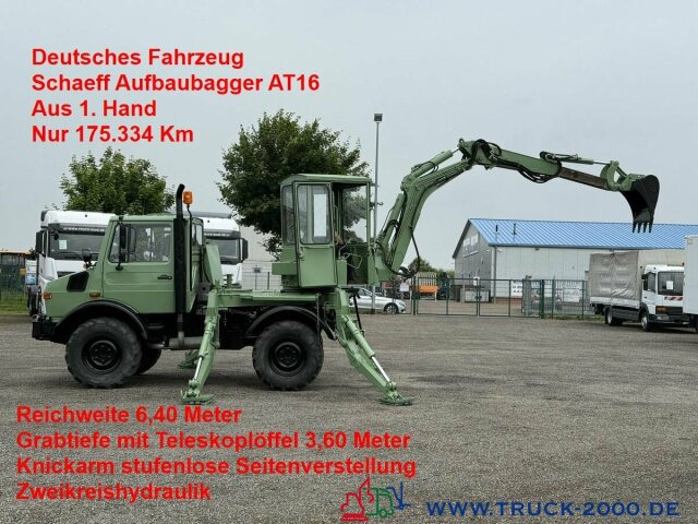 Unimog U427/10 Schaeff Mobilbagger AT 16 NUR 175 TKM - Колёсный экскаватор: фото 1 Unimog U427/10 Schaeff Mobilbagger AT 16 NUR 175 TKM - Колёсный экскаватор: фото 1